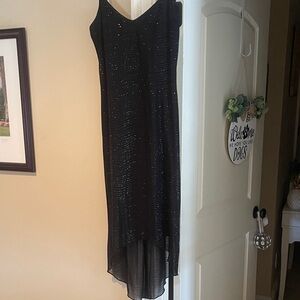 City Triangles Black High Low Dress